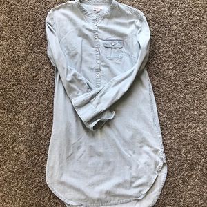 Chambray shirt dress
